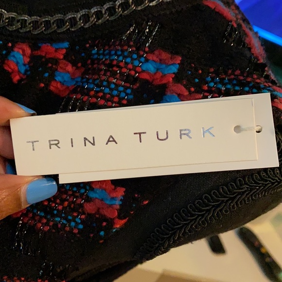 NWT Trina Turk dress with accents (Size 4) - Picture 6 of 7